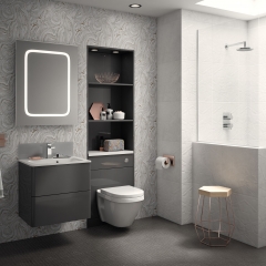 Image by Cyan Studios - Symphony - Fiora Anthracite Pattern Bathroom