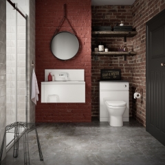 Image by Cyan Studios - Symphony - San Marco Brick Wall Bathroom Suite