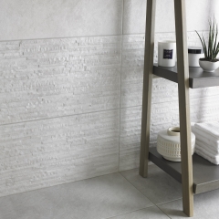 Image by Cyan Studios - Bathstore - Southbank White Textured Tile